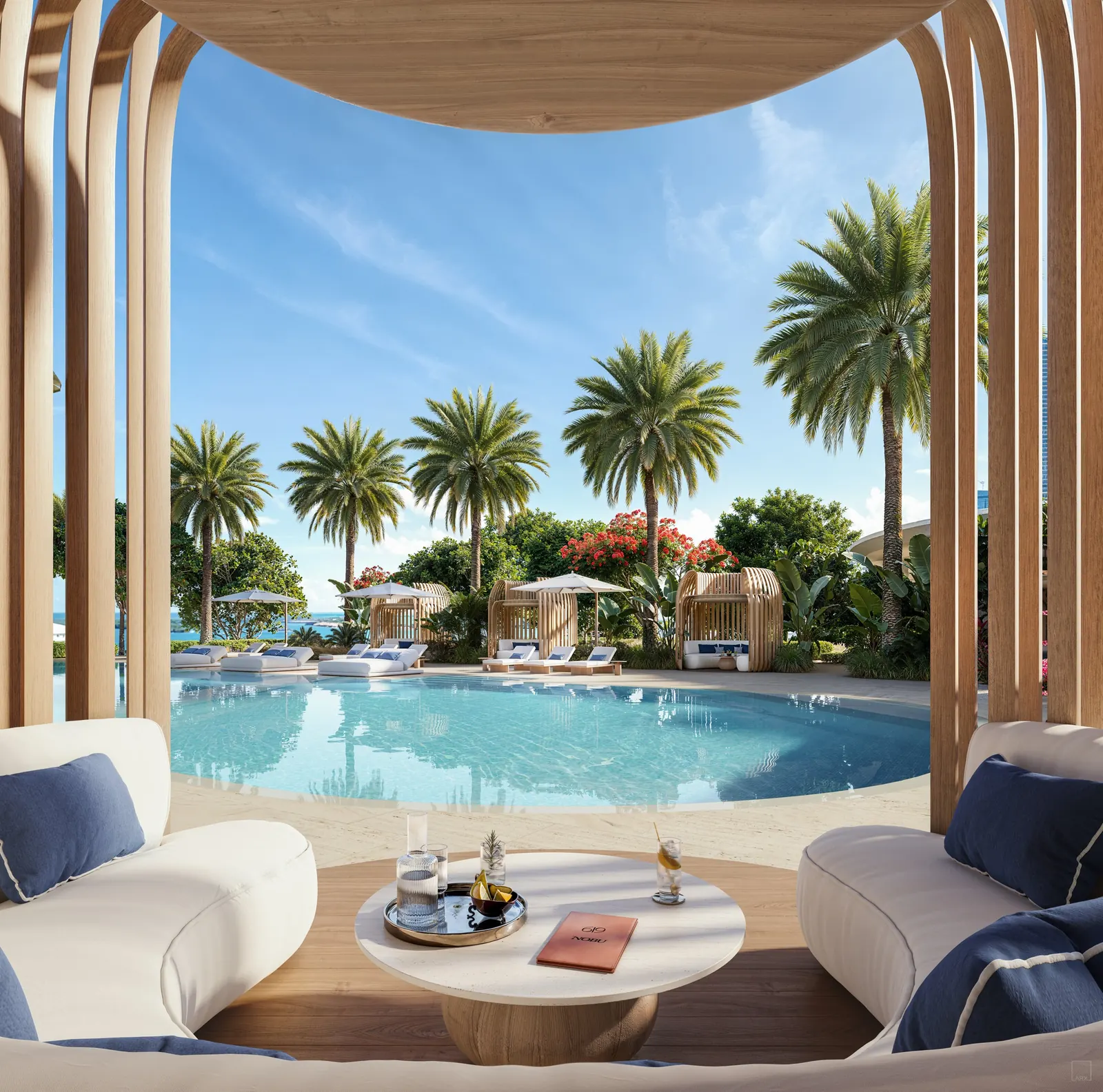 619 Brickell by Nobu · Foster + Partners &mdash; Cabañas