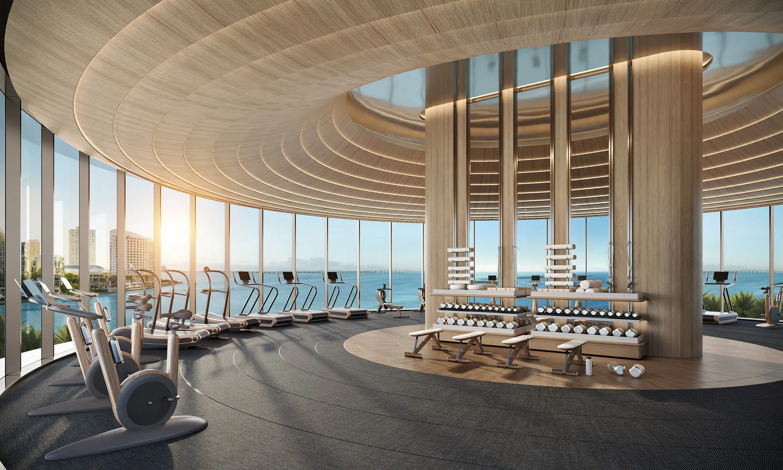 619 Brickell by Nobu · Foster + Partners &mdash; Gimnasio