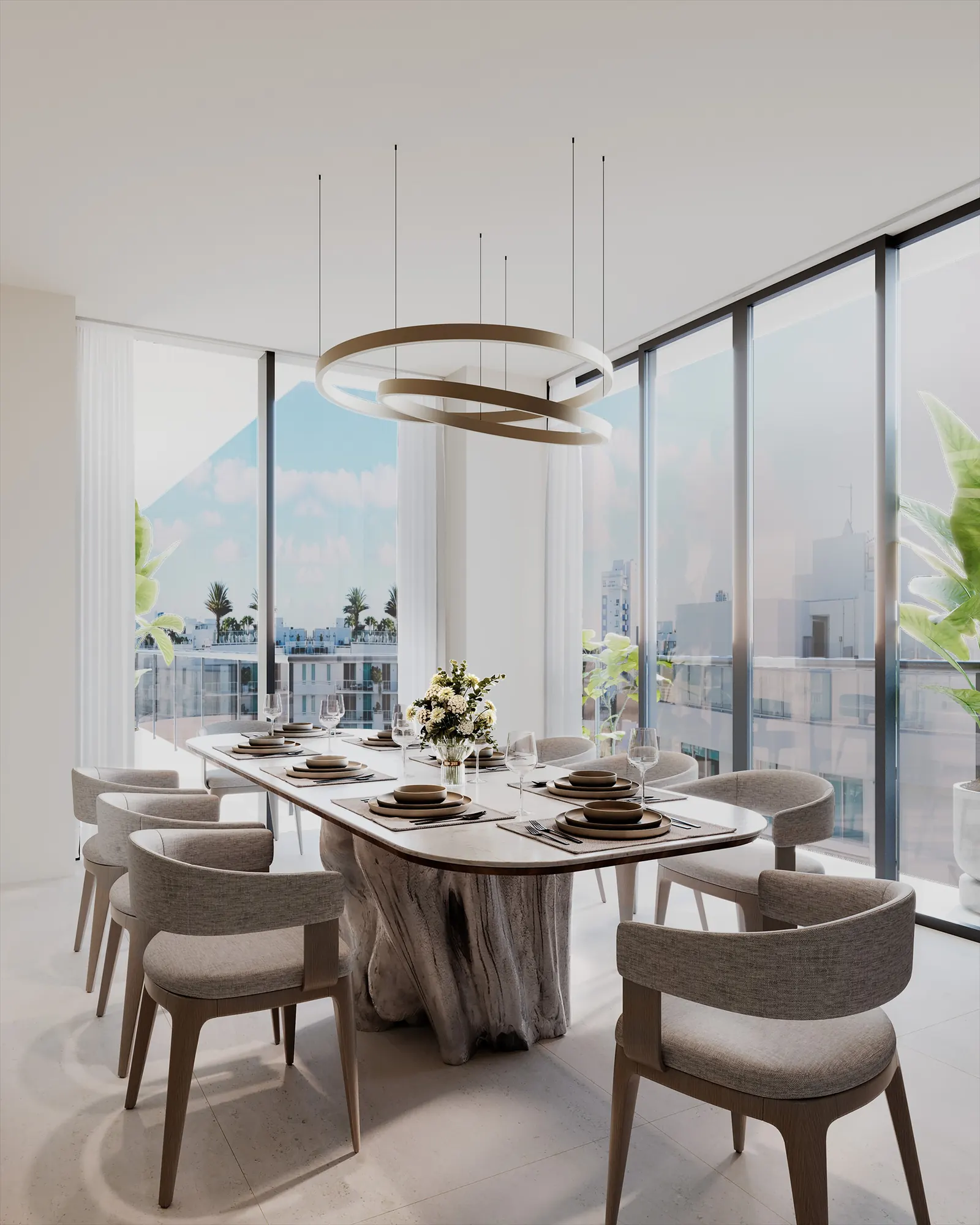 Alma & Mila Bay Harbor &mdash; Comedor del penthouse · Alma