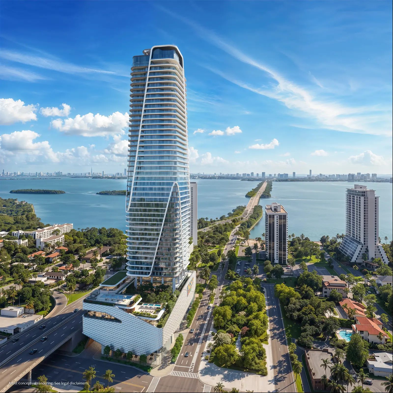 Torre Anantara Residences Miami sobre la Bahía de Biscayne