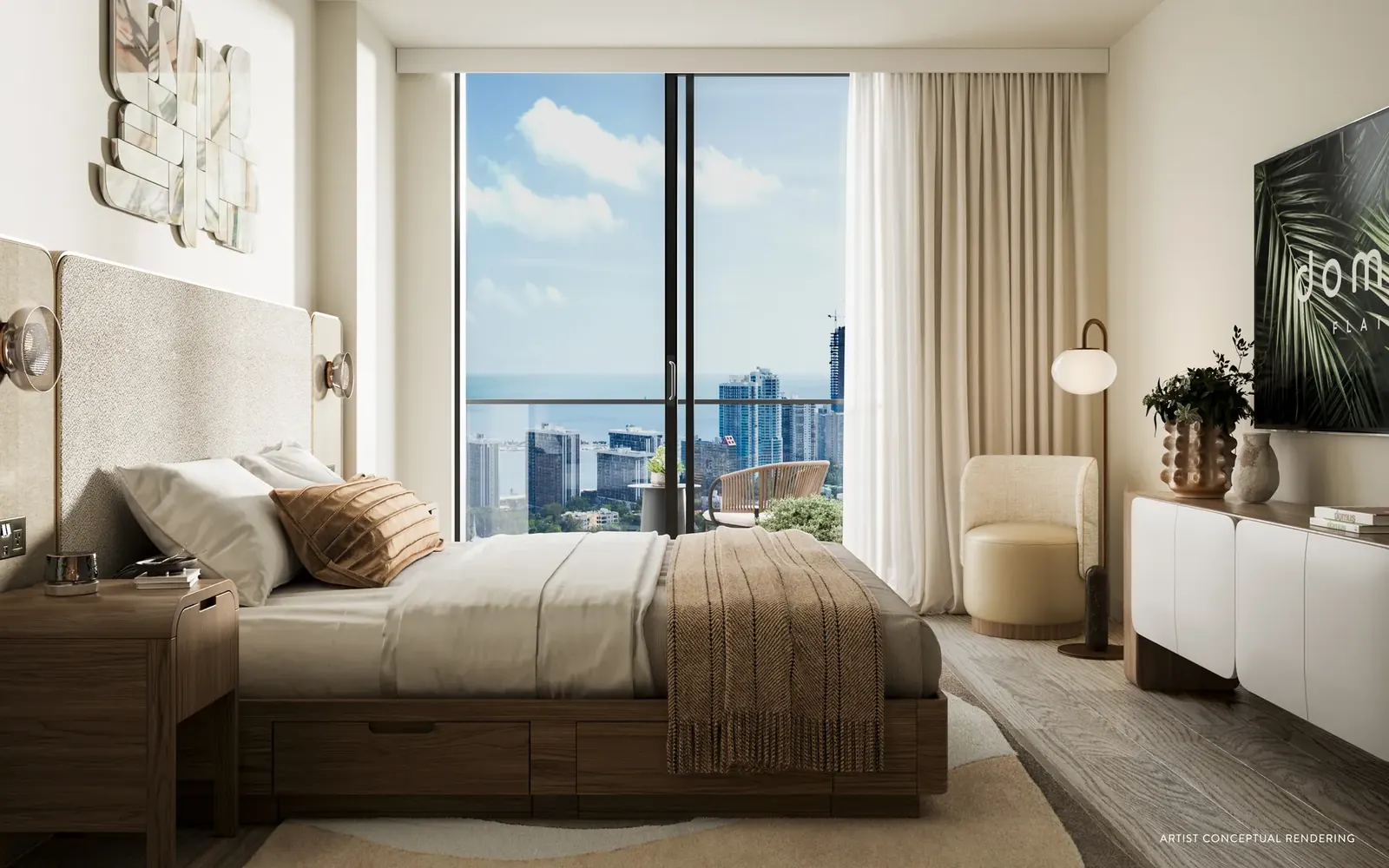 Domus Brickell Center dormitorio