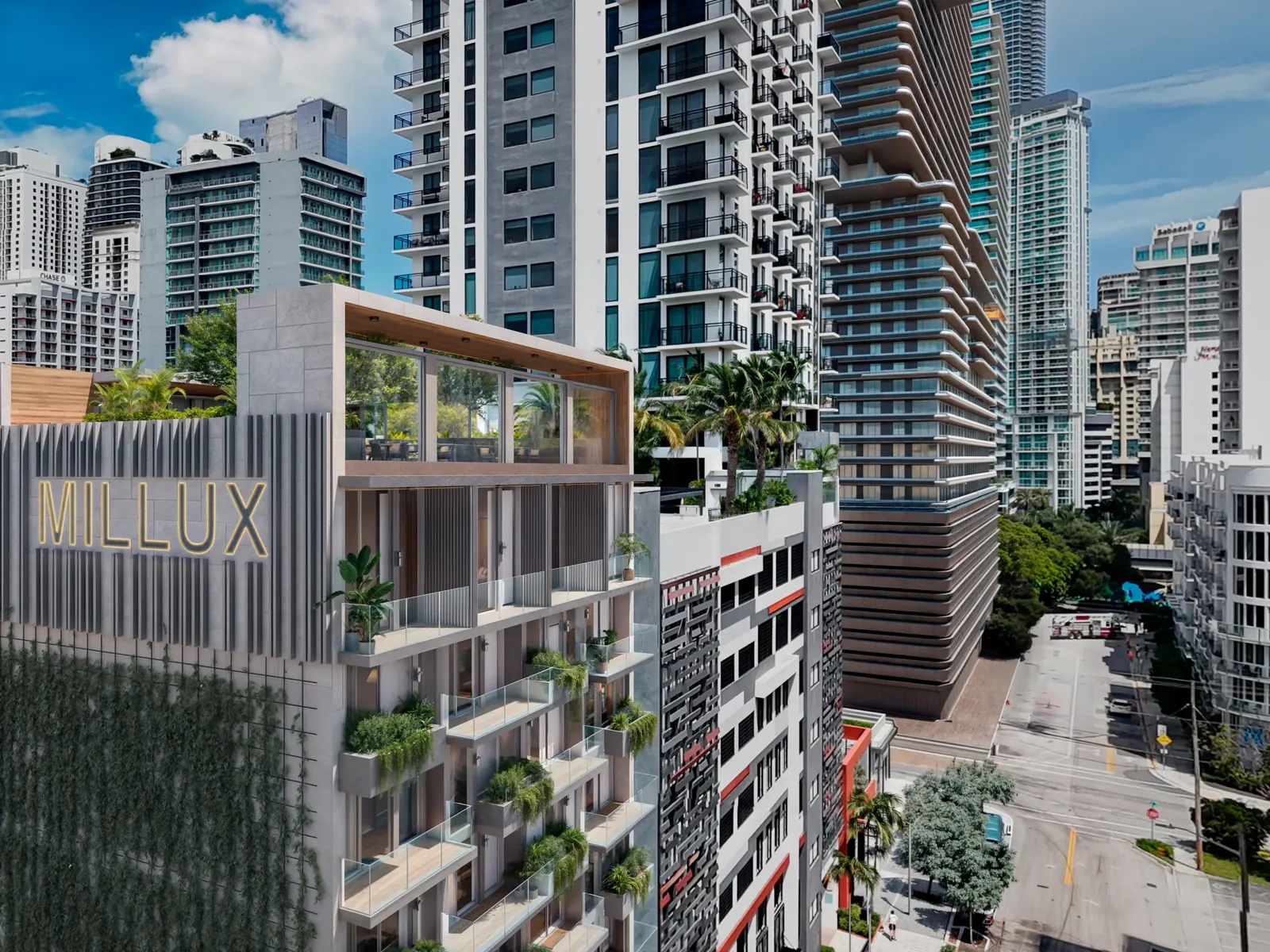 Millux Place — balcones y rooftop