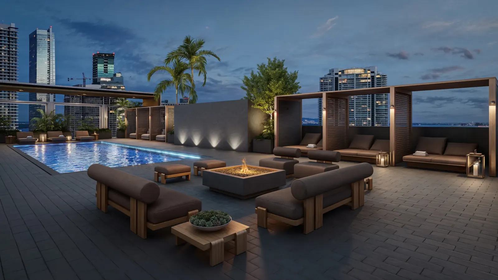 Millux Place — Piscina en la azotea
