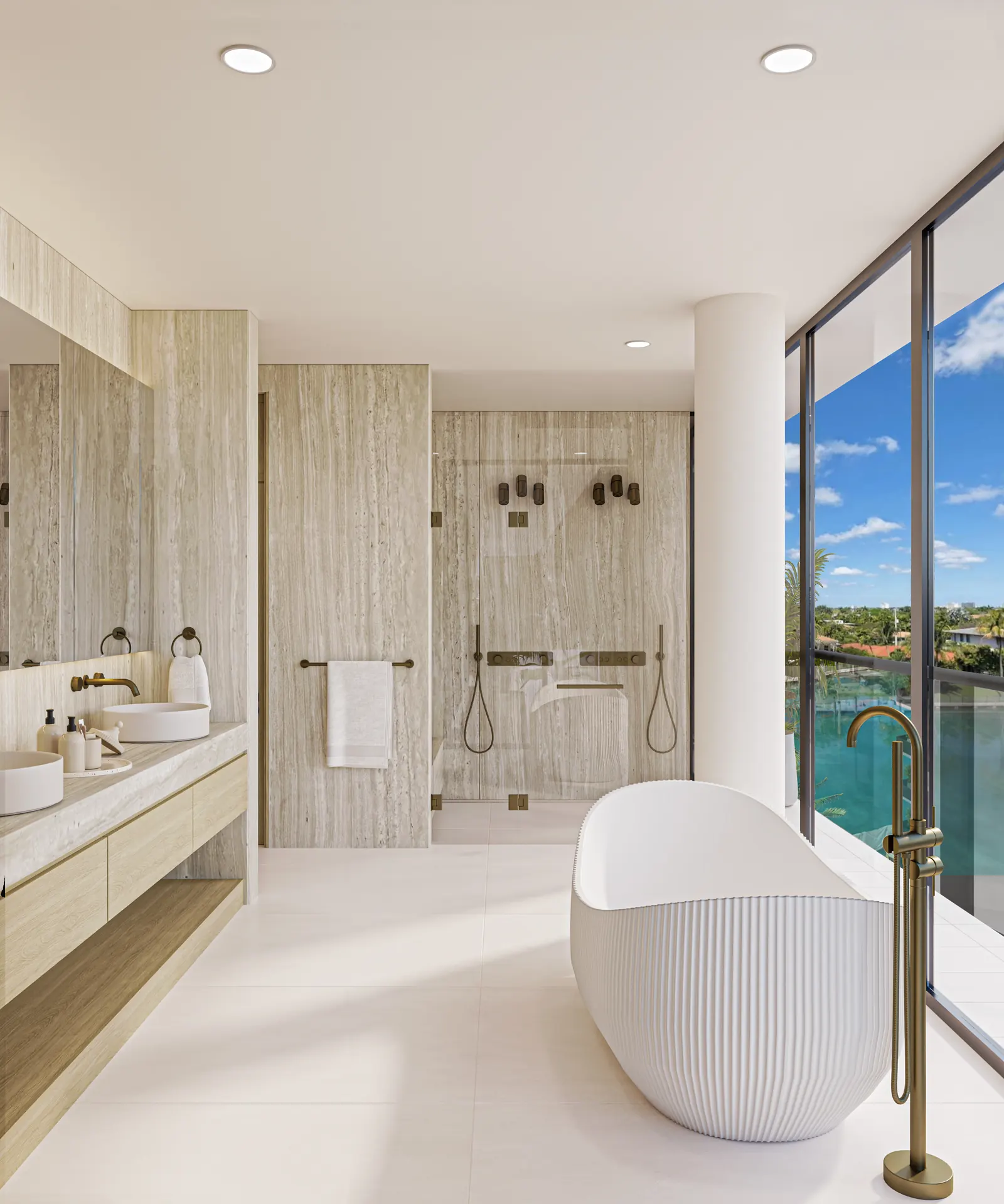 ola Bay Harbor &mdash; Primary bath · Penthouse 501