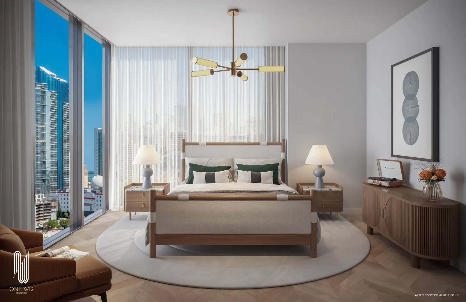 One W12 Residences &mdash; Dormitorio