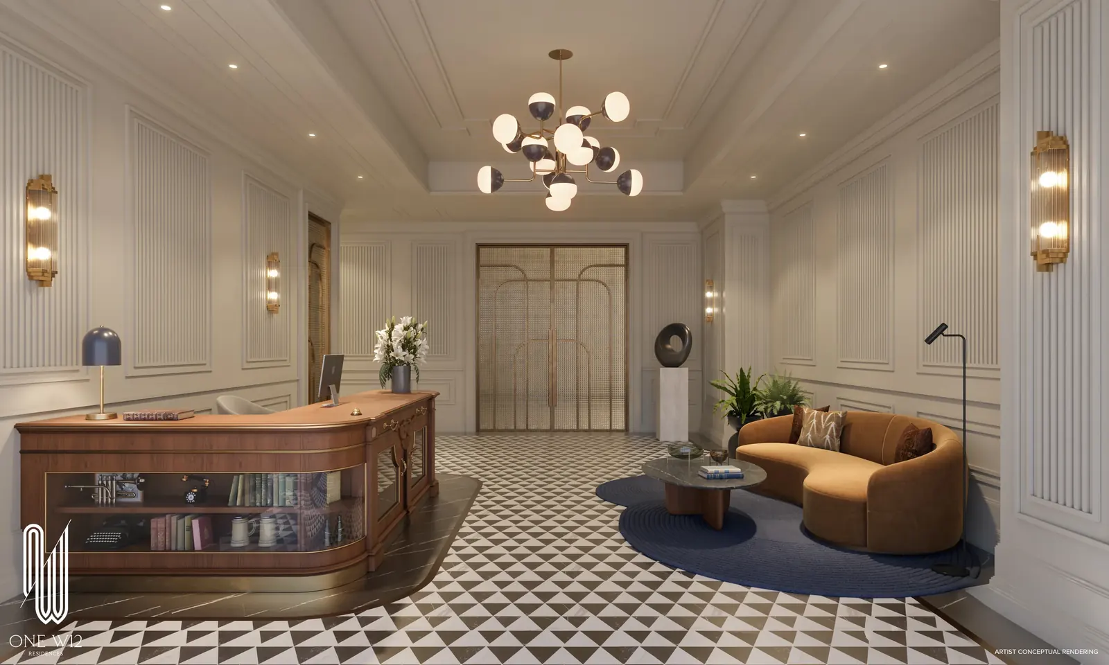 One W12 Residences &mdash; Lobby