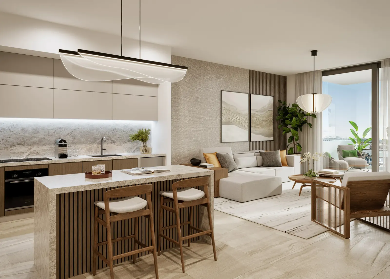 Shoma Bay &mdash; Cocina y salón