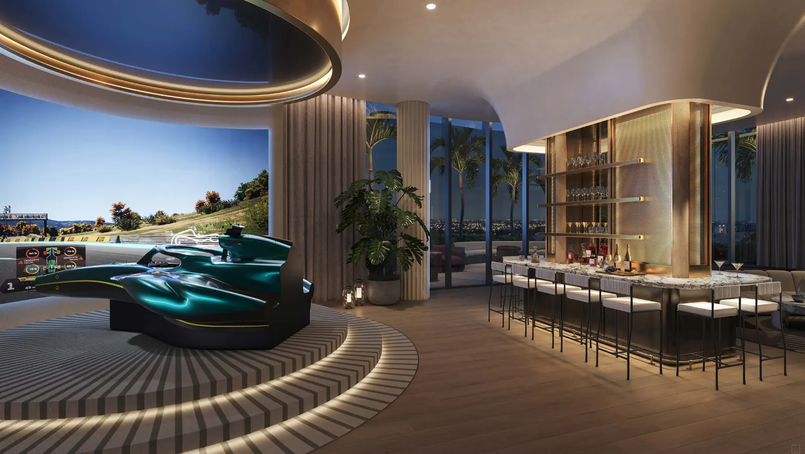 W Pompano Beach Hotel & Residences &mdash; Simulador de F1